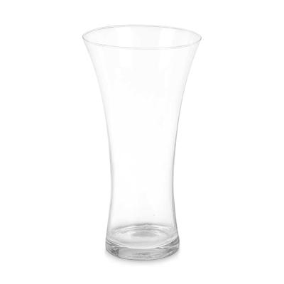 Bloemenvaas klassiek - transparant glas - D18 x H37 cm - trompet model - boeketvaas - 5 liter