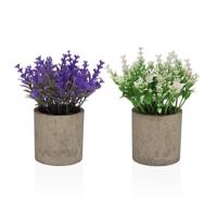 Decoratieve plant Versa Ijzer Textiel Plastic 7 x 16 cm