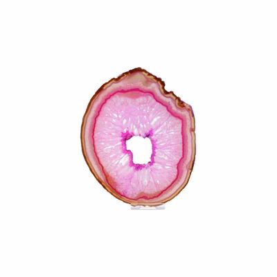 Agaatschijf Roze (Gekleurd - Model 10)