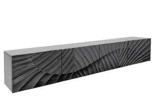 TV-Board SCORPION 200cm 3D hanging zwart mango hout - 44526