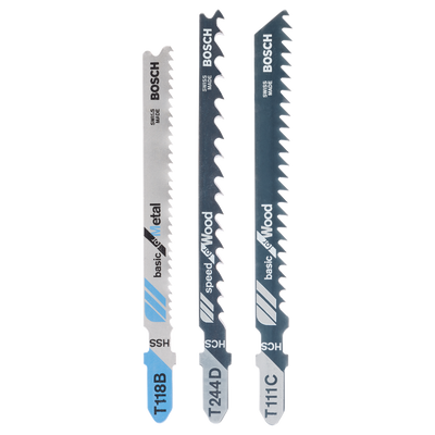 Bosch Accessoires Decoupeerzaagbladeset 1Xt111C,T244D,T118B | 3-delig - 2609256741
