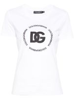 Dolce & Gabbana t-shirt à logo brodé - Blanc - thumbnail