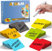60 Scrum magneten 7,5x7,5cm voor whiteboard 60 Scrum magneten 7,5x7,5cm voor whiteboard