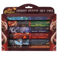 Wierook Geschenkset Age of Dragons van Anne Stokes (6 pakjes met 20 stokjes) - thumbnail