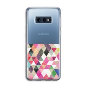 Gekleurde driehoekjes: Samsung Galaxy S10e Transparant Hoesje