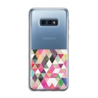 Gekleurde driehoekjes: Samsung Galaxy S10e Transparant Hoesje