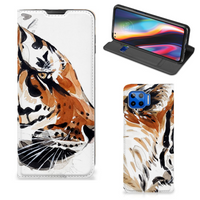 Bookcase Motorola Moto G 5G Plus Watercolor Tiger