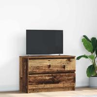 Tv-meubel 80x35x54 cm spaanplaat oud hout