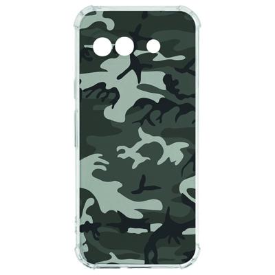 Google Pixel 9a Hoesje - Army Light TPU Antishock Google Pixel 9a Hoesje - Army Light TPU Antishock