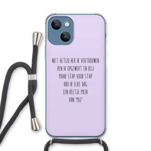 Zelfvertrouwen: iPhone 13 Transparant Hoesje met koord