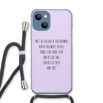 Zelfvertrouwen: iPhone 13 Transparant Hoesje met koord