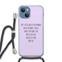 Zelfvertrouwen: iPhone 13 Transparant Hoesje met koord