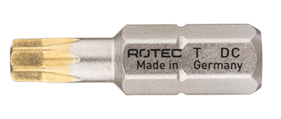 Rotec Schroefbit T 20 | L=25 | C6.3 | DIAMONDgrip | 2 stuks - 806.30202 Rotec Schroefbit T 20 | L=25 | C6.3 | DIAMONDgrip | 2 stuks - 806.30202