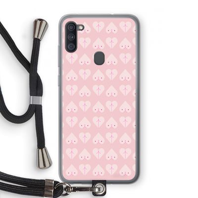 Ass 'n Titties: Samsung Galaxy A11 Transparant Hoesje met koord