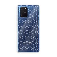 Zwart-witte kubussen: Samsung Galaxy Note 10 Lite Transparant Hoesje