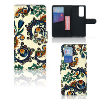 Wallet Case OPPO Find X3 Neo 5G Barok Flower - thumbnail