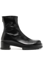 SAPIO bottines en cuir à fermeture zippée - Noir