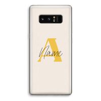 Amber Script: Samsung Galaxy Note 8 Transparant Hoesje