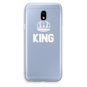 King zwart: Samsung Galaxy J3 (2017) Transparant Hoesje