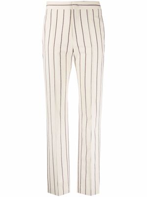 ISABEL MARANT pantalon slim à rayures - Tons neutres