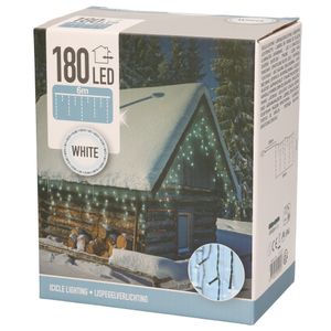IJspegelverlichting helder wit buiten 180 lampjes 600 x 52 cm