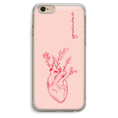 Blooming Heart: iPhone 6 Plus / 6S Plus Transparant Hoesje
