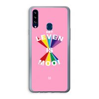 Het Leven Is Mooi: Samsung Galaxy A20s Transparant Hoesje