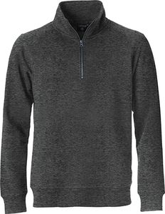 Clique 021043 Classic Half Zip - Antraciet Melange - XXL