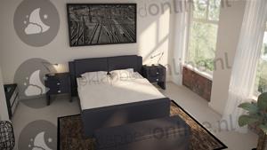 Elektrische boxspring 200 x 190 cm- stofkleur 1526