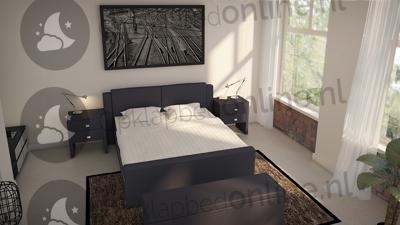 Opberg boxspring 160 x 200 cm- stofkleur 1526