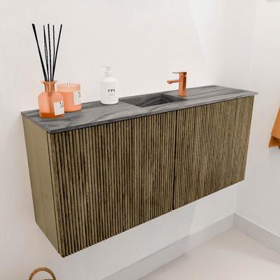 Toiletmeubel Mondiaz Joya Dlux | 90 cm | Meubelkleur Dusk | Faye wastafel Sombra Wasbak Midden | 1 kraangat