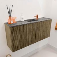 Toiletmeubel Mondiaz Joya Dlux | 90 cm | Meubelkleur Dusk | Faye wastafel Sombra Wasbak Midden | 1 kraangat