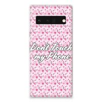 Google Pixel 6 Pro Silicone-hoesje Flowers Pink DTMP - thumbnail