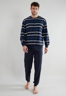 Gotzburg pyjama klima activ met boorden blauw
