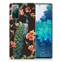 Samsung Galaxy S20 FE TPU Hoesje Pauw met Bloemen