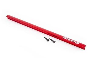 Traxxas - Chassis brace (T-Bar), 6061-T6 aluminum (red-anodized)/ 3x16 SS (2) (TRX-9523R)