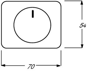 6540-24G  - Cover plate for dimmer white 6540-24G