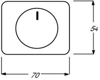 6540-24G  - Cover plate for dimmer white 6540-24G - thumbnail