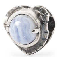 Trollbeads TAGBE-00300 Kraal Vol Herinneringen zilver-agaat blauw