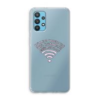 Home Is Where The Wifi Is: Samsung Galaxy A32 4G Transparant Hoesje