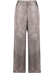 Giorgio Armani Pre-Owned pantalon imprimé à coupe droite (années 1990) - Gris