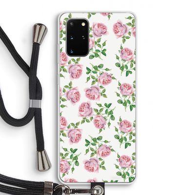 Kleine roosjes: Samsung Galaxy S20 Plus Transparant Hoesje met koord