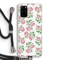 Kleine roosjes: Samsung Galaxy S20 Plus Transparant Hoesje met koord
