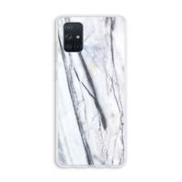 Gestreepte marmer: Galaxy A71 Transparant Hoesje