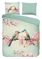 Descanso Dekbedovertrek "" - Mint - (240x200/220 cm) - Katoen Satijn