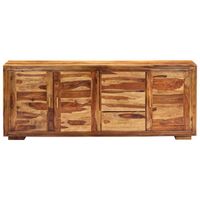 The Living Store Dressoir - Sheeshamhout - 200 x 40 x 80 cm - 3 lades en 3 vakken - thumbnail