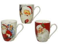 Mok porselein met kerstman 340ml Mok porselein met kerstman 340ml