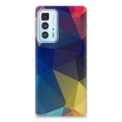 Motorola Edge 20 Pro | TPU Hoesje | Polygon Dark