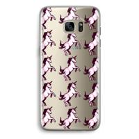 Musketon Unicorn: Samsung Galaxy S7 Edge Transparant Hoesje