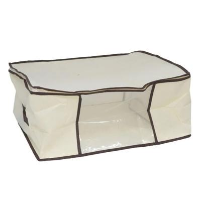 Gerimport Opbergtas/beschermhoes beddengoed/kleding - beige - 45 x 45 x 20 cm